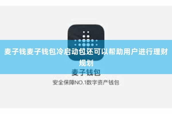 麦子钱麦子钱包冷启动包还可以帮助用户进行理财规划