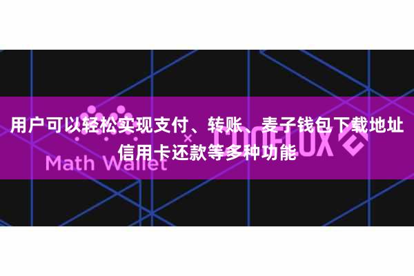 用户可以轻松实现支付、转账、麦子钱包下载地址信用卡还款等多种功能